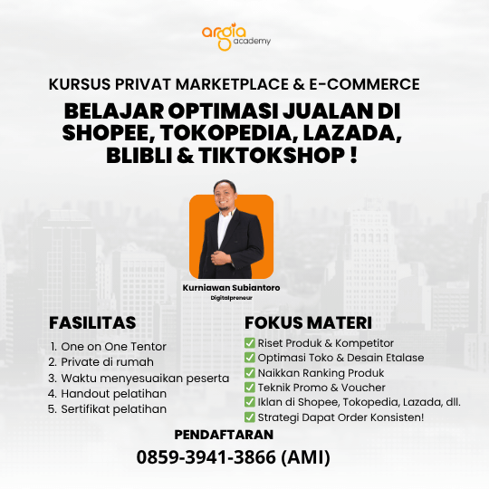 Kursus Privat Marketplace & E-Commerce