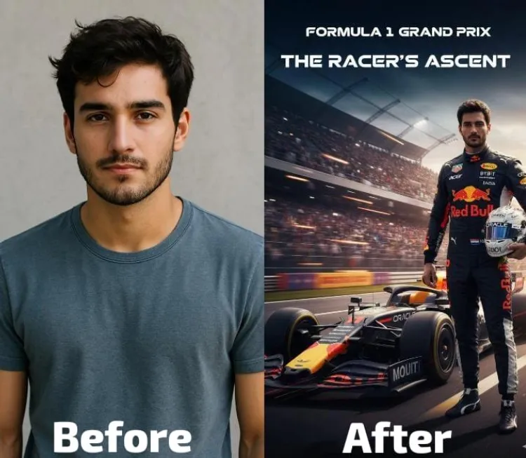 cara membuat poster formula 1