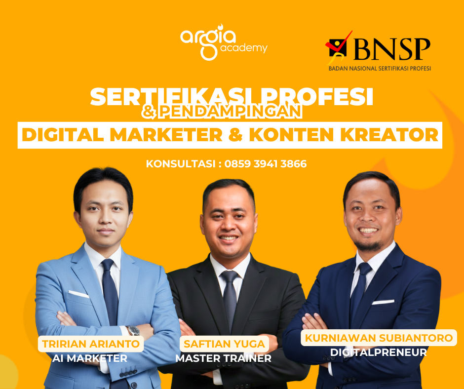 Sertifikasi BNSP dan Pendampingan Digital Marketing dan Konten Kreator