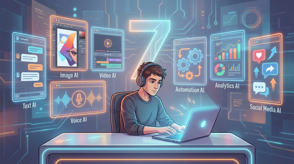 jenis-jenis AI untuk konten kreator