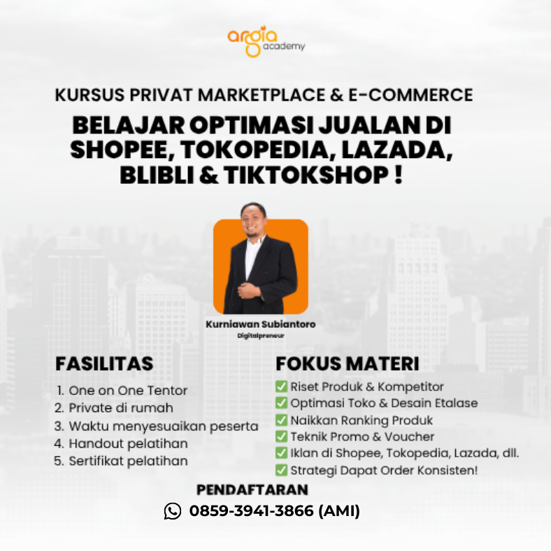 Kursus Intensif Marketplace E-commerce