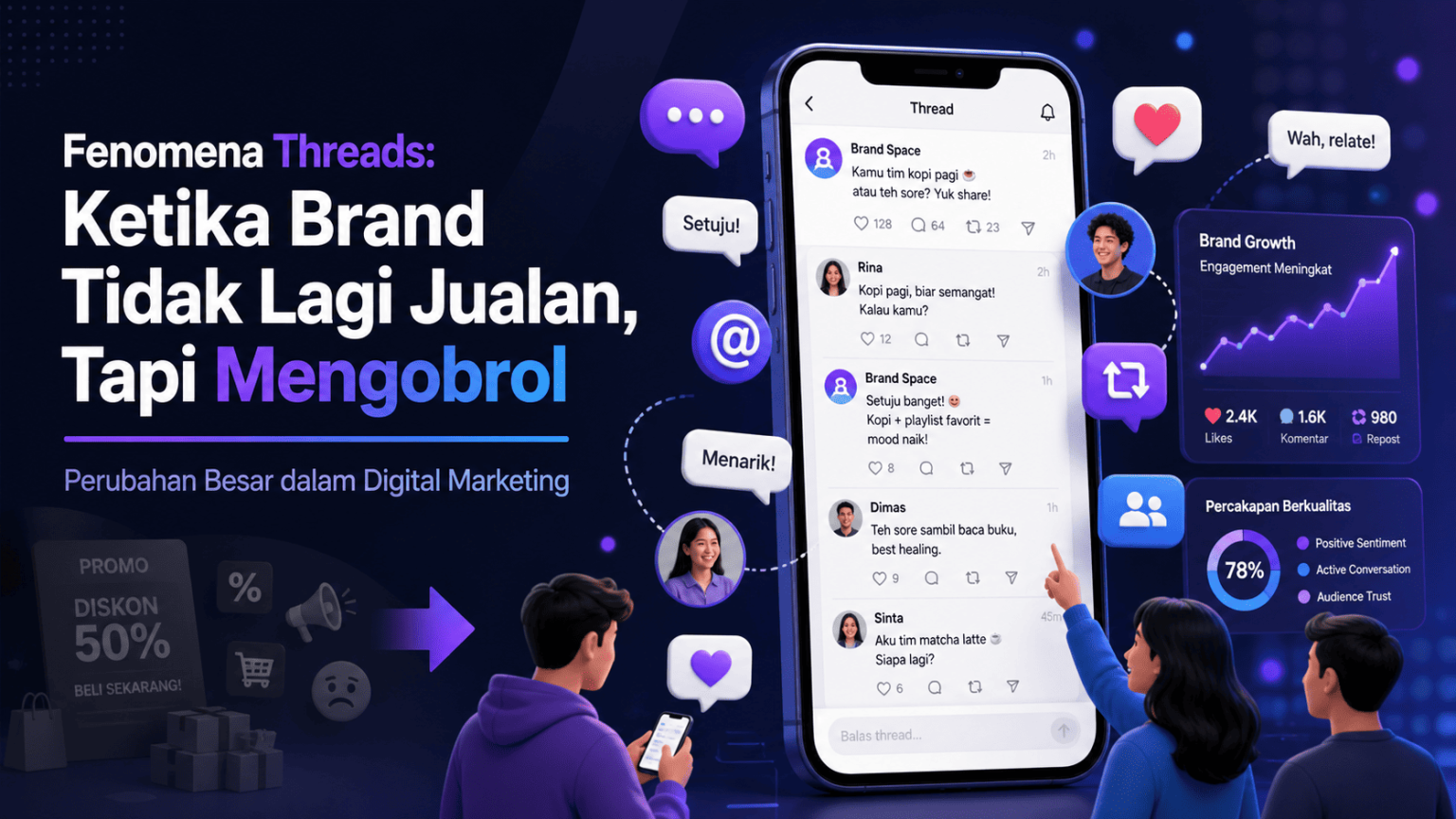 Thread Marketing Strategi Digital Marketing Di Threads: Saat Brand Asik Mengobrol