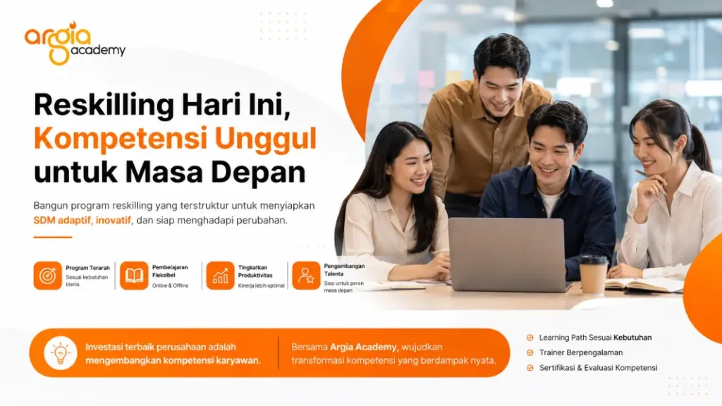 Poster Cara Membuat Program Reskilling Karyawan