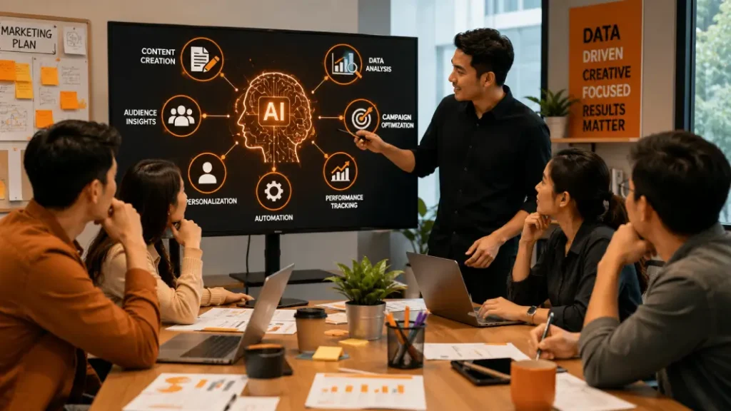 penggunaan AI untuk tim marketing