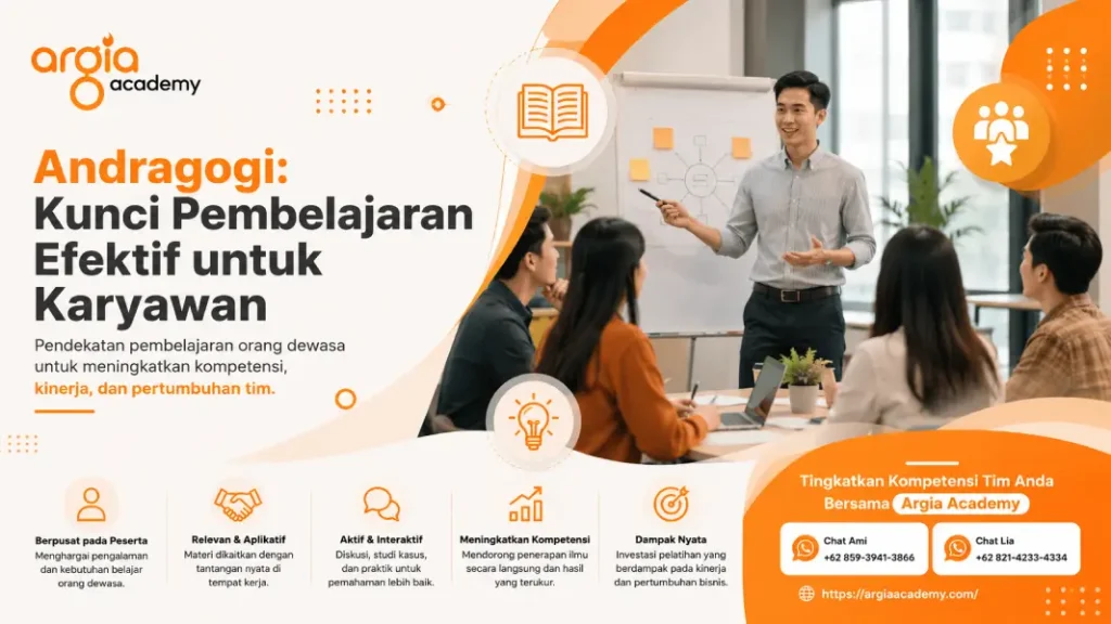 poster apa itu andragogi dalam pelatihan karyawan