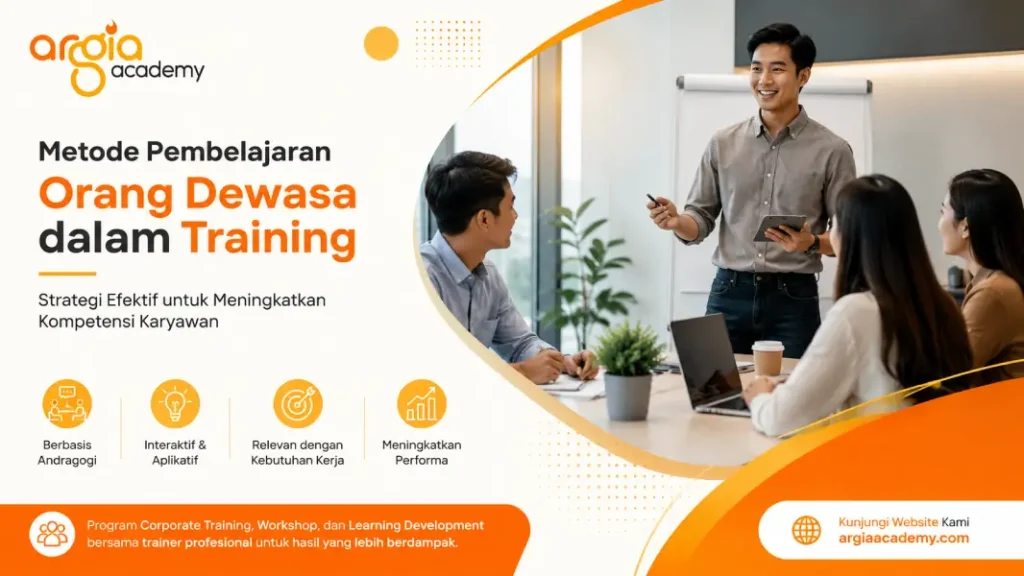 poster metode pembelajaran orang dewasa dalam training