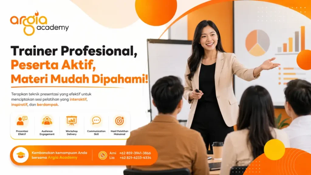 poster teknik presentasi untuk trainer profesional