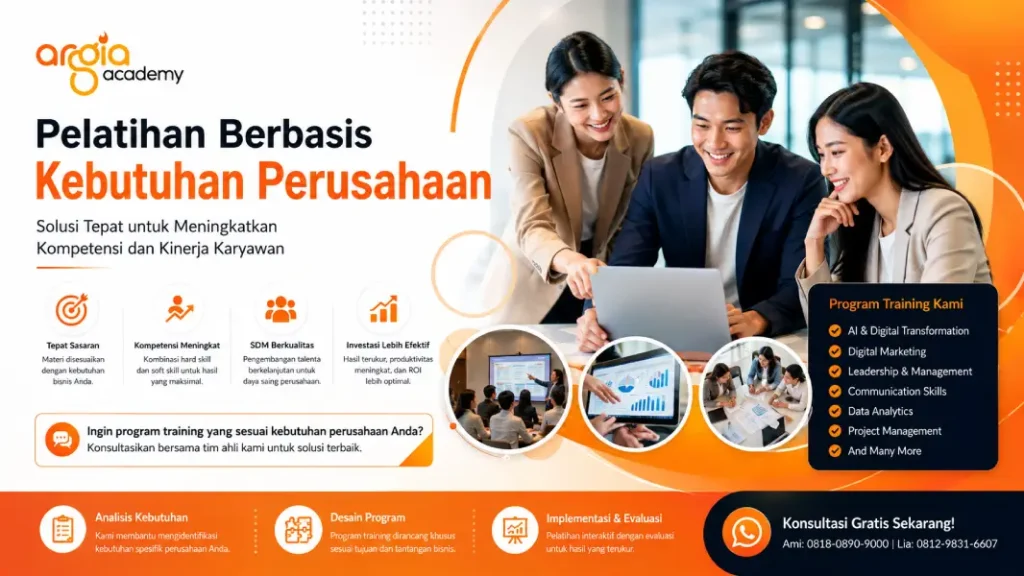 poster Pelatihan berbasis kebutuhan perusahaan