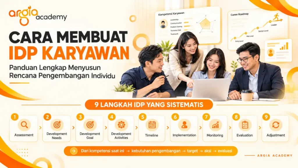 poster cara membuat IDP karyawan